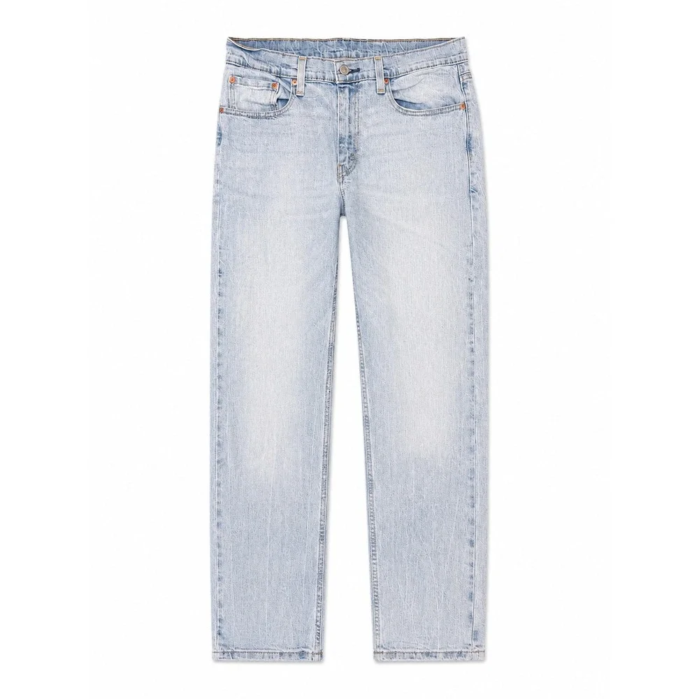 Levis 502 Taper Jeans Men's Light Wash Blue Denim Jeans 32x34 W32 L34